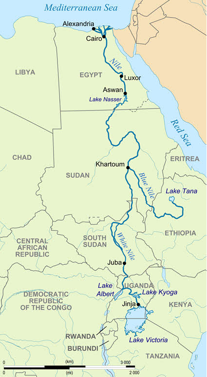 Nile River Map